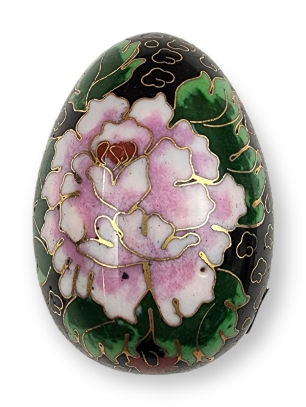 Chinese chinoiserie Cloisonné egg